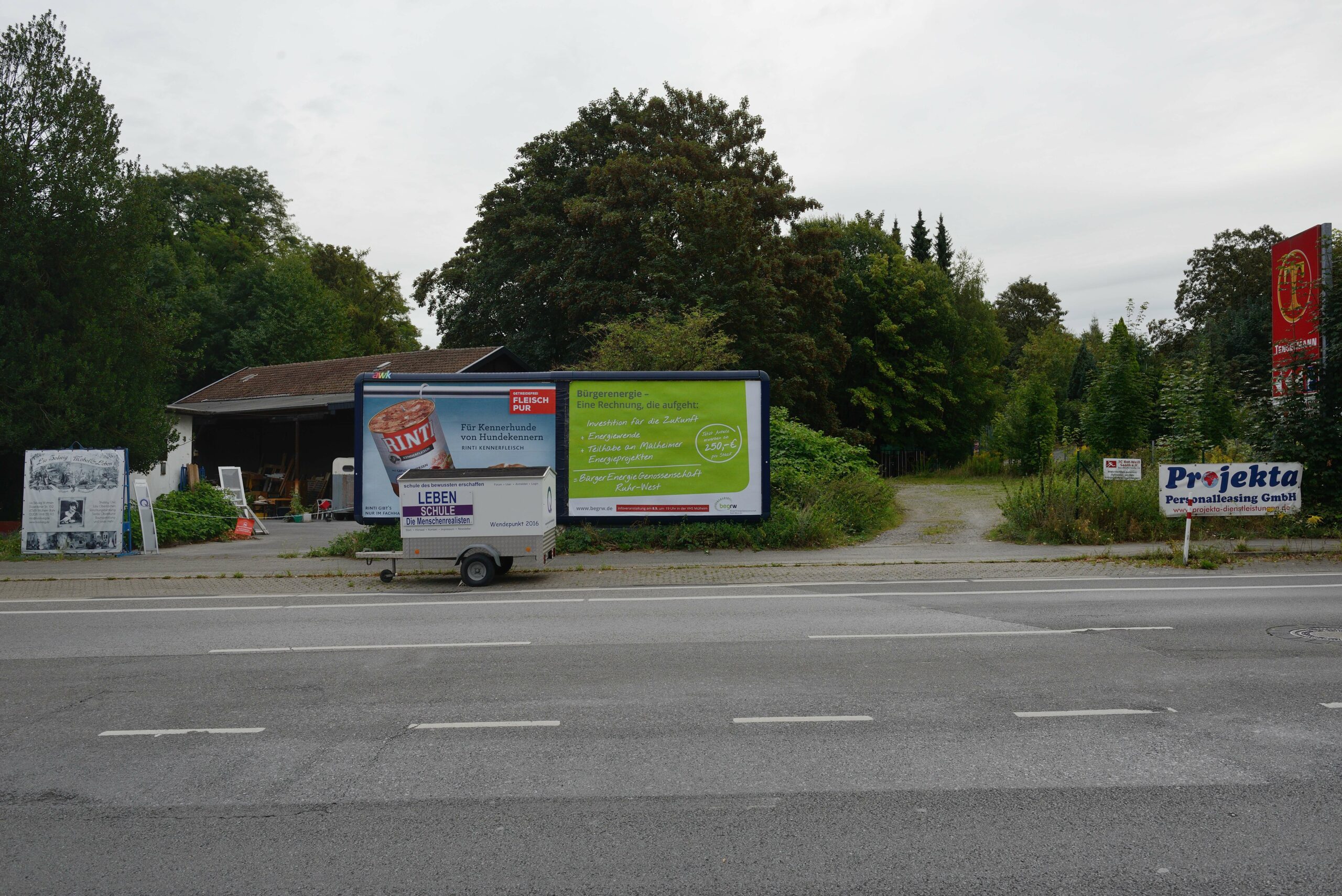 Plakataktion der BrgerEnergieGenossenschaft Ruhr-West September 2016